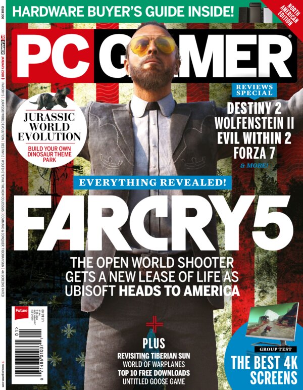 PC Gamer US   Issue 300, January 2018 cover
